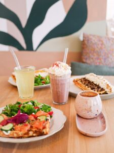 Homemade brunch menu at La Famila, a kids friendly café near Disneyland Paris